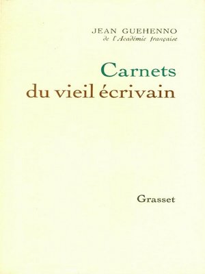 cover image of Carnets du vieil écrivain